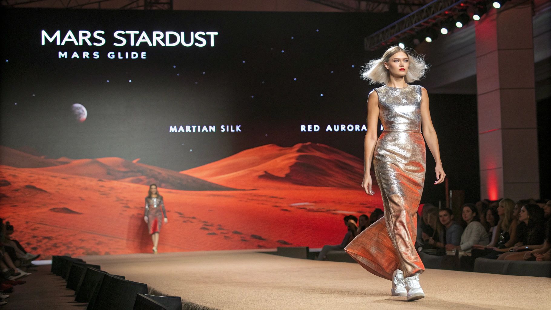 火星生まれモデル、マーズ・スターダストのSFファッションショー