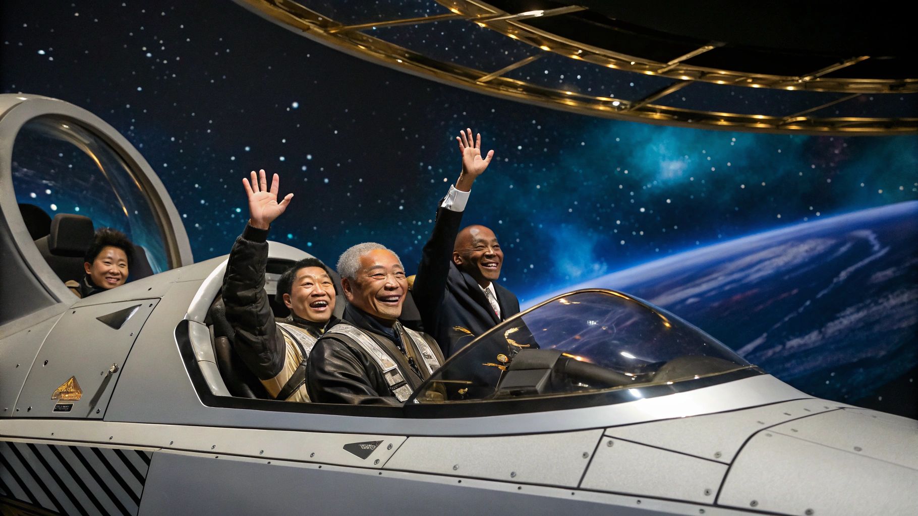政治家と天文学者の宇宙風刺コメディ