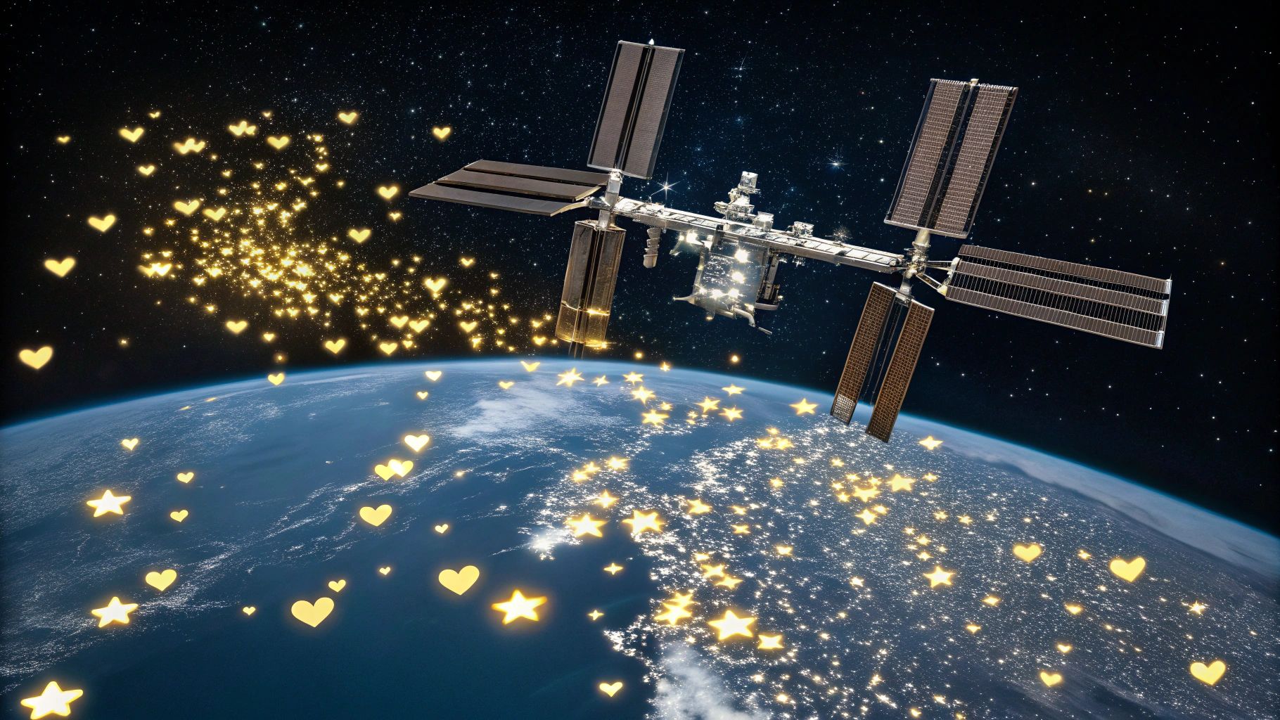 ISSと地球に降り注ぐいいね!:宇宙の謎と革新
