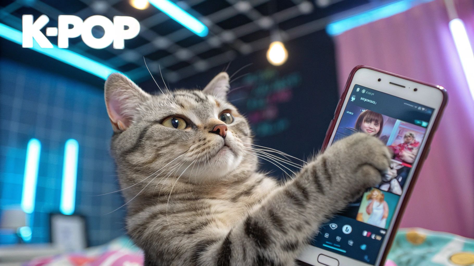 アメ猫スマホでKPOPツイート