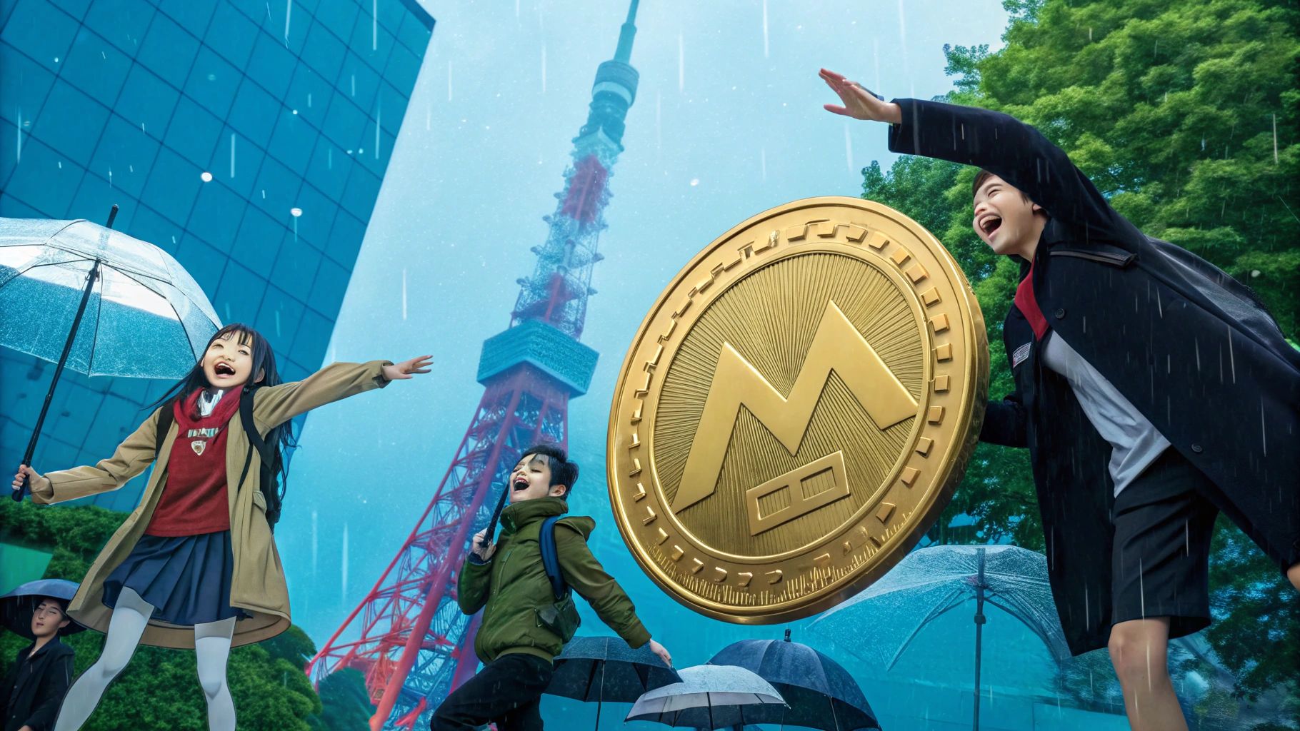 ユーモラスな東京とマンガコイン