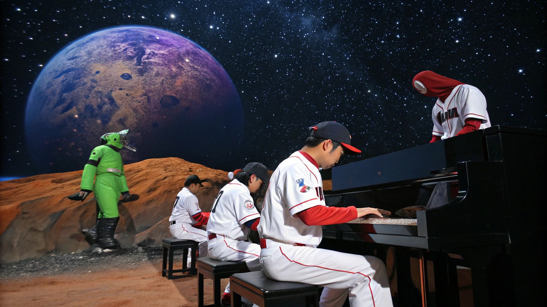 宇宙野球なでしこ、火星観衆涙