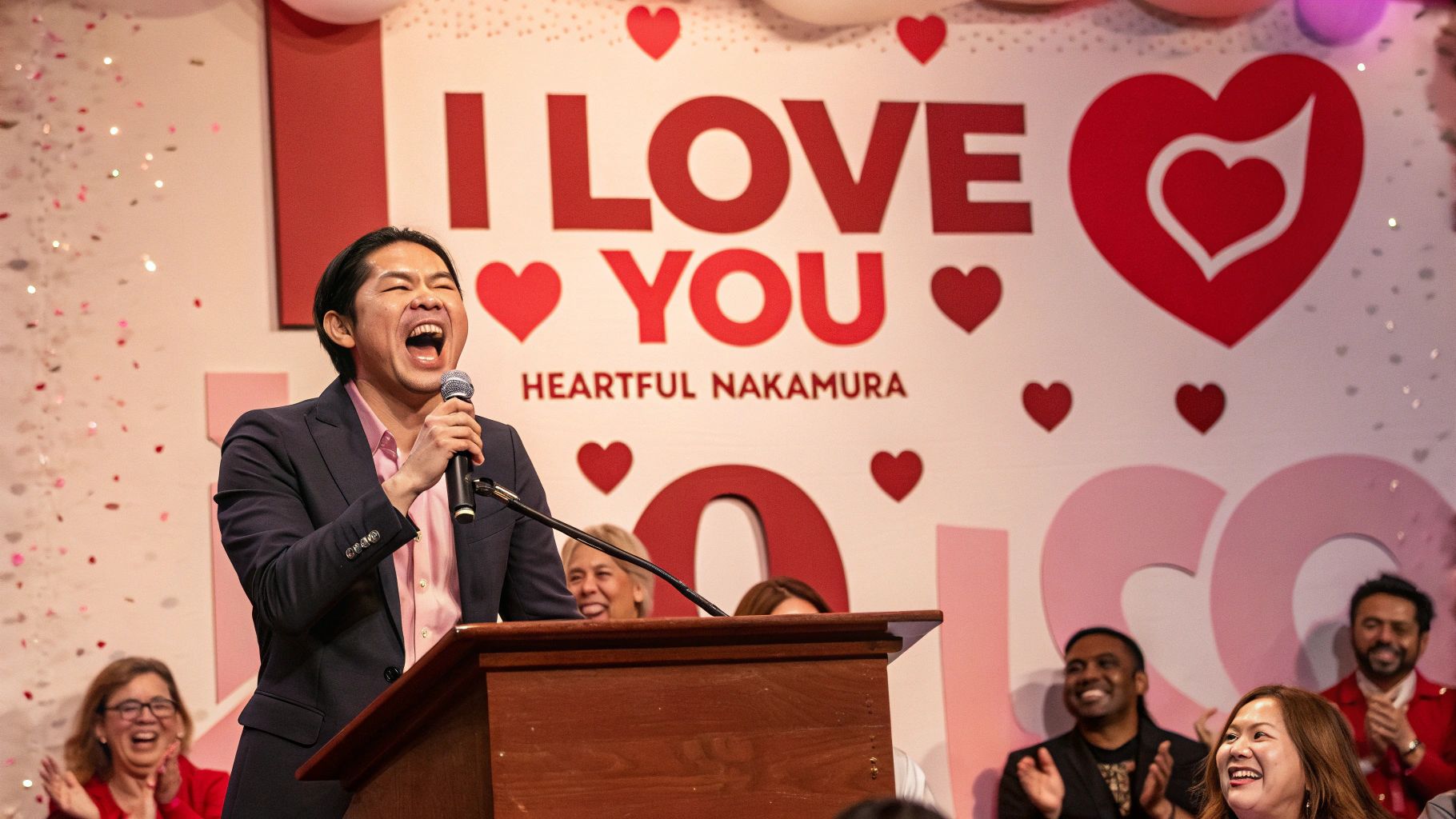 ハート溢れる中村演説と聴衆