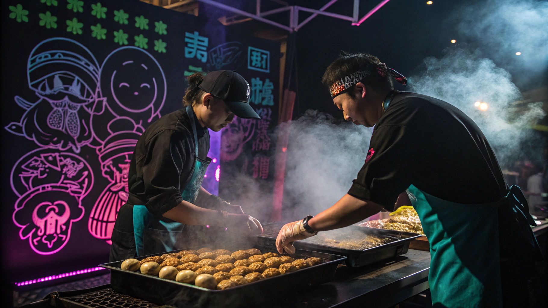 たこ焼きロックフェス、ポップアート風