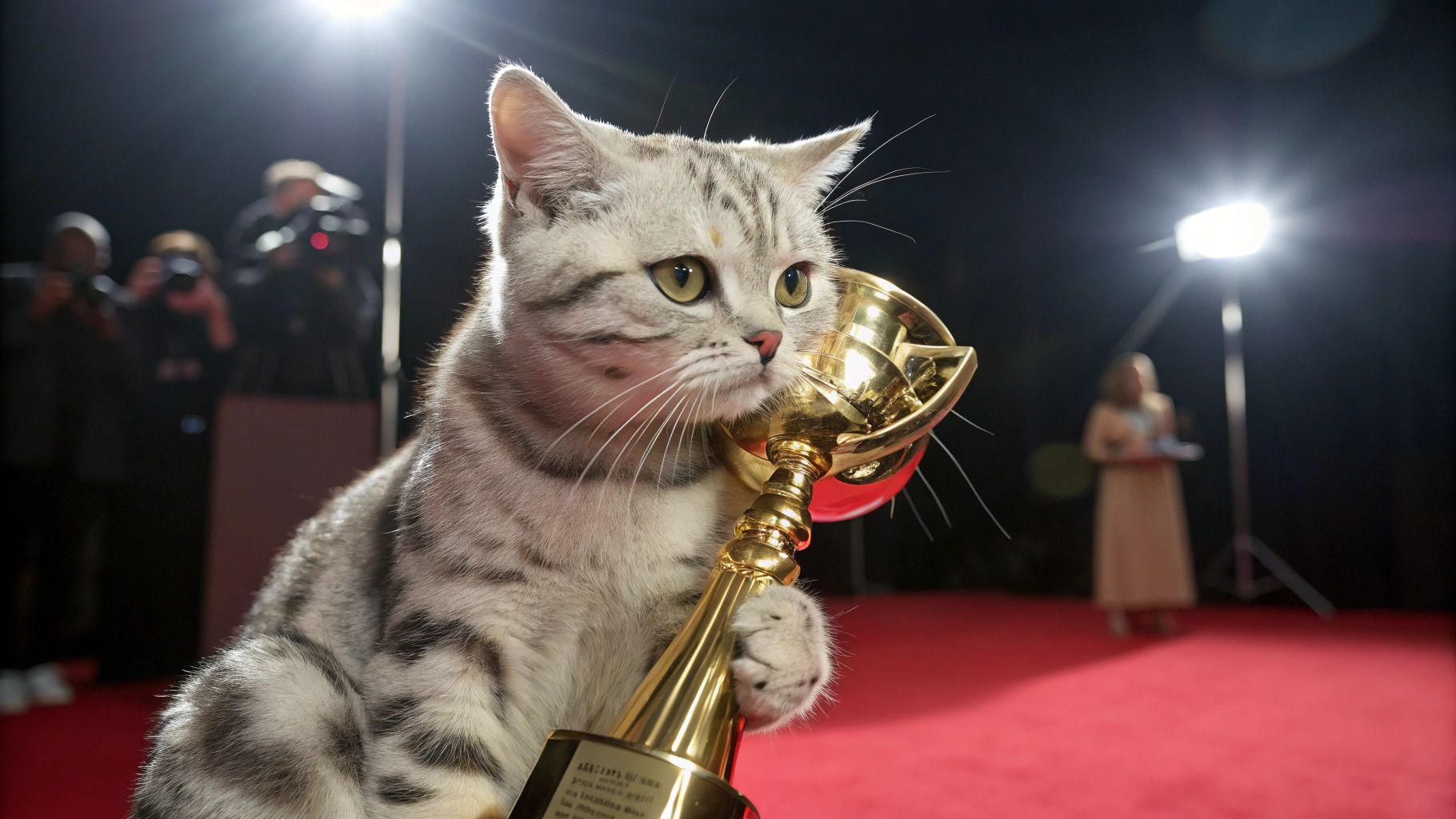 ミケランジェロ猫、金杯とハリウッド