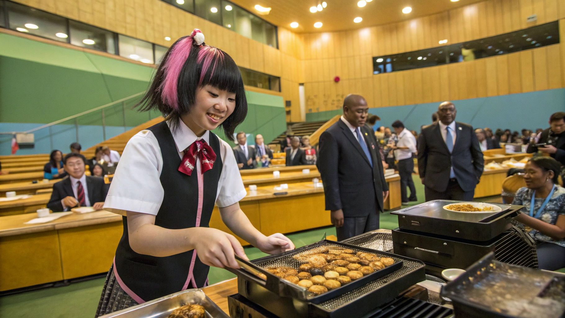 クズハちゃんのタコ焼外交
