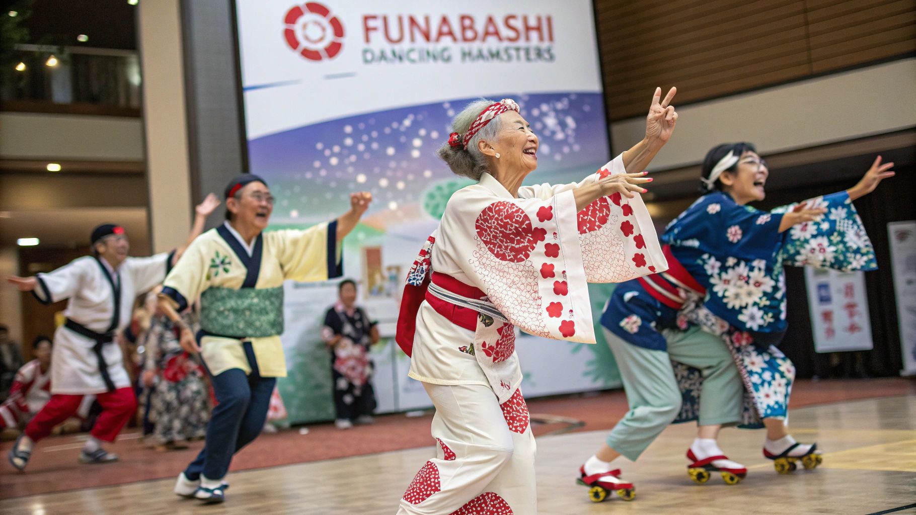 伝統盆踊りと船橋ハムスター