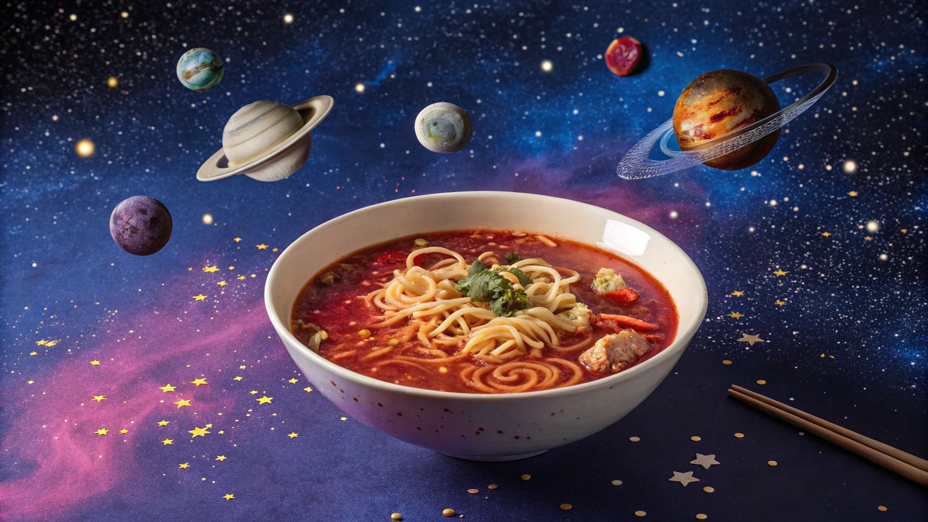 宇宙浮遊ラーメンと惑星宇宙船