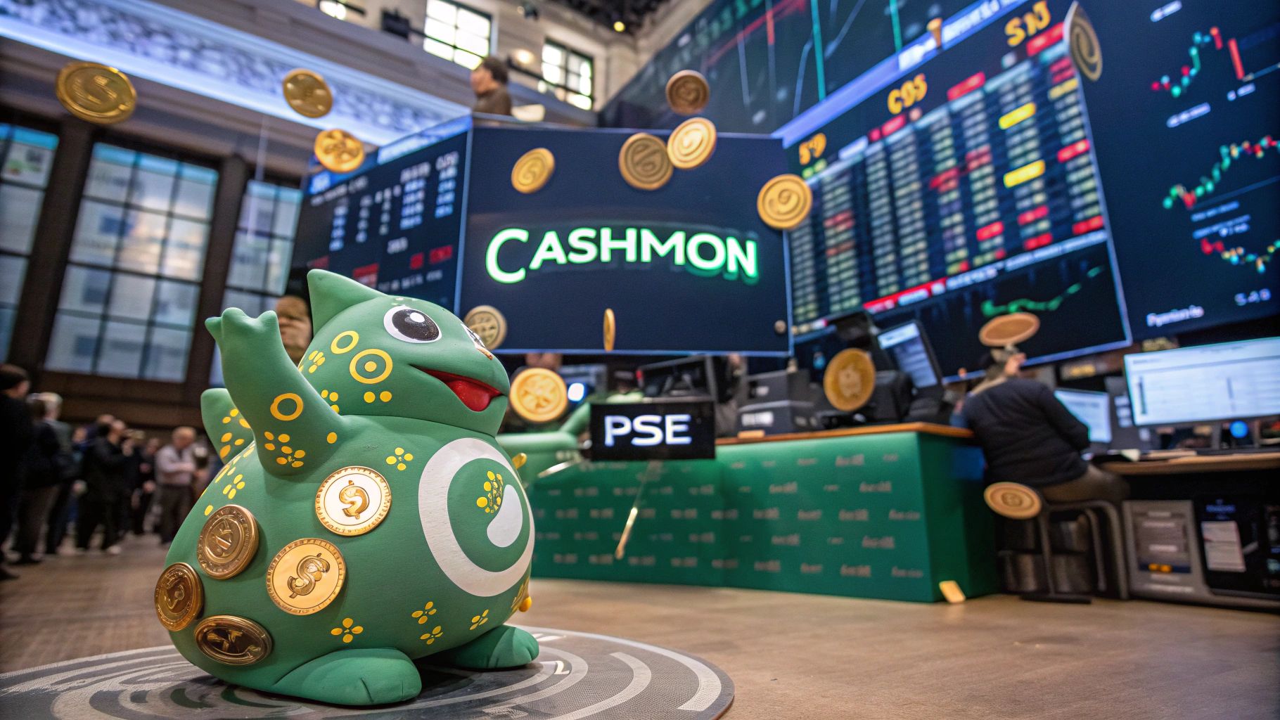 神話Cashmon株価操る市場シーン