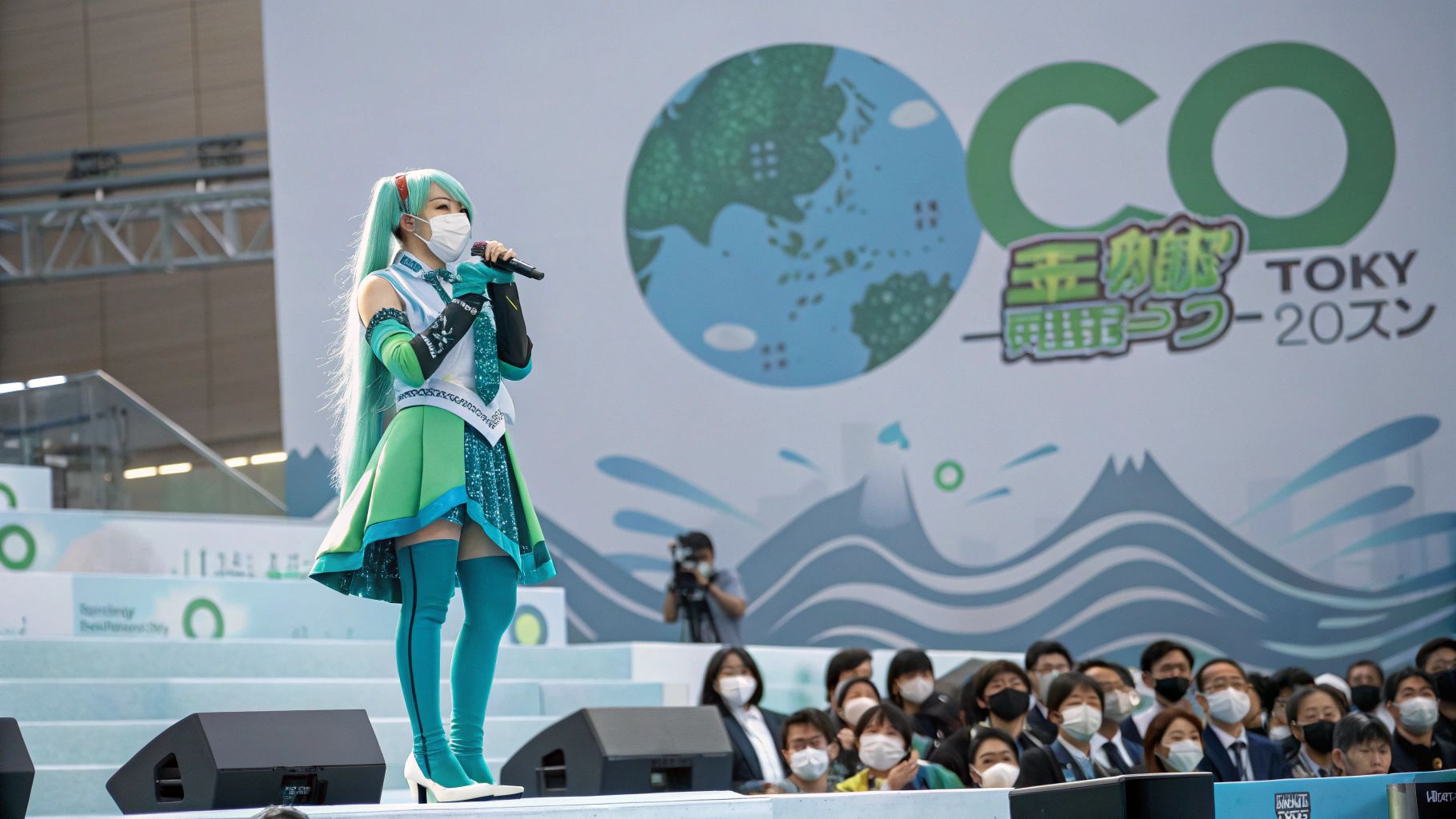 初音ミク・環境意識東京ビッグサイト