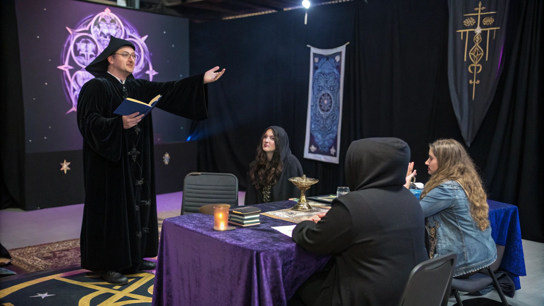 黒ローブ魔導士講習の神秘儀式