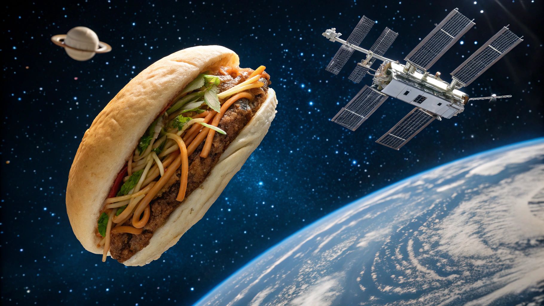 宇宙焼きそばパンとISS
