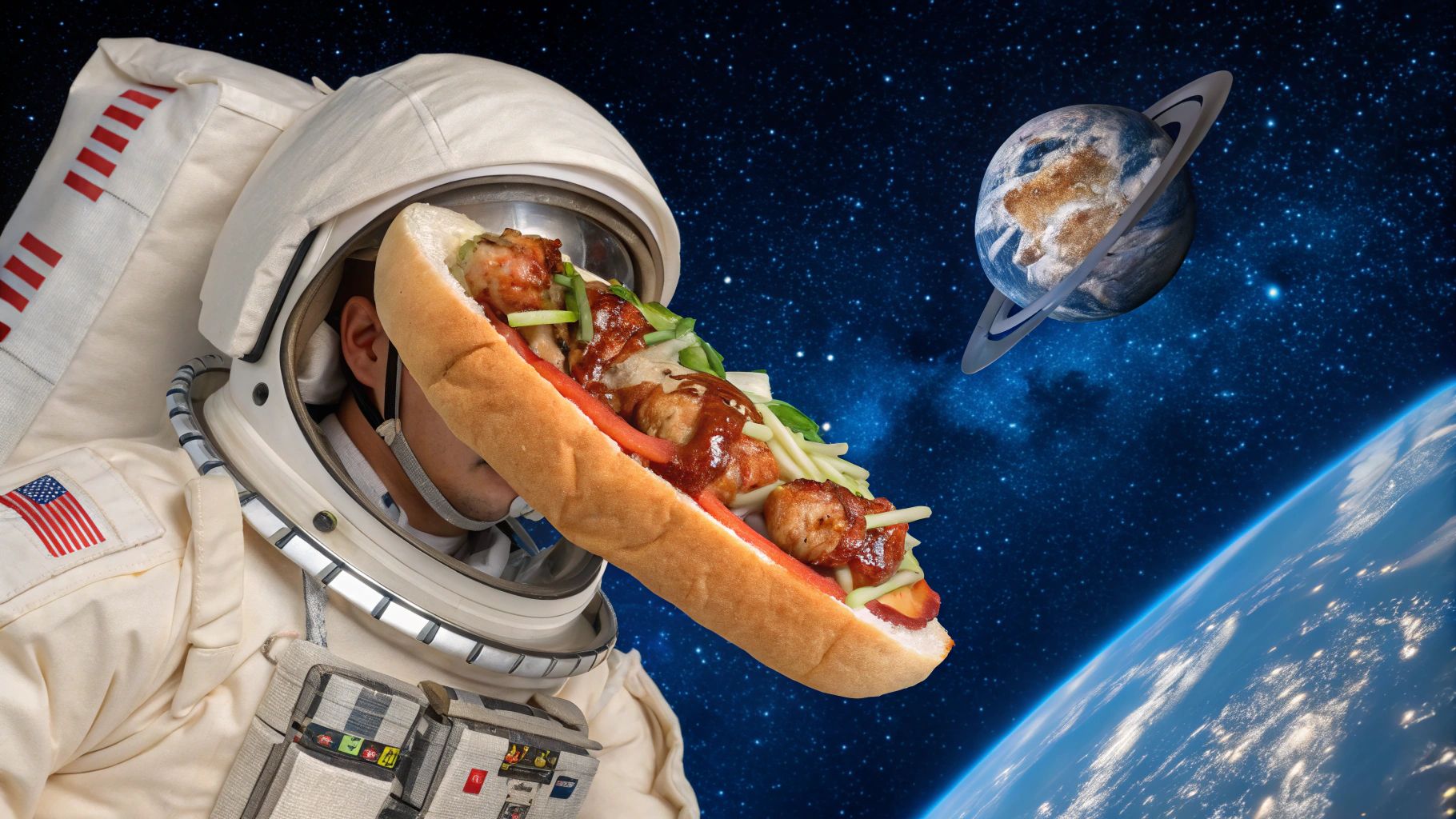 宇宙舞うサンドウィッチ（大阪下町）