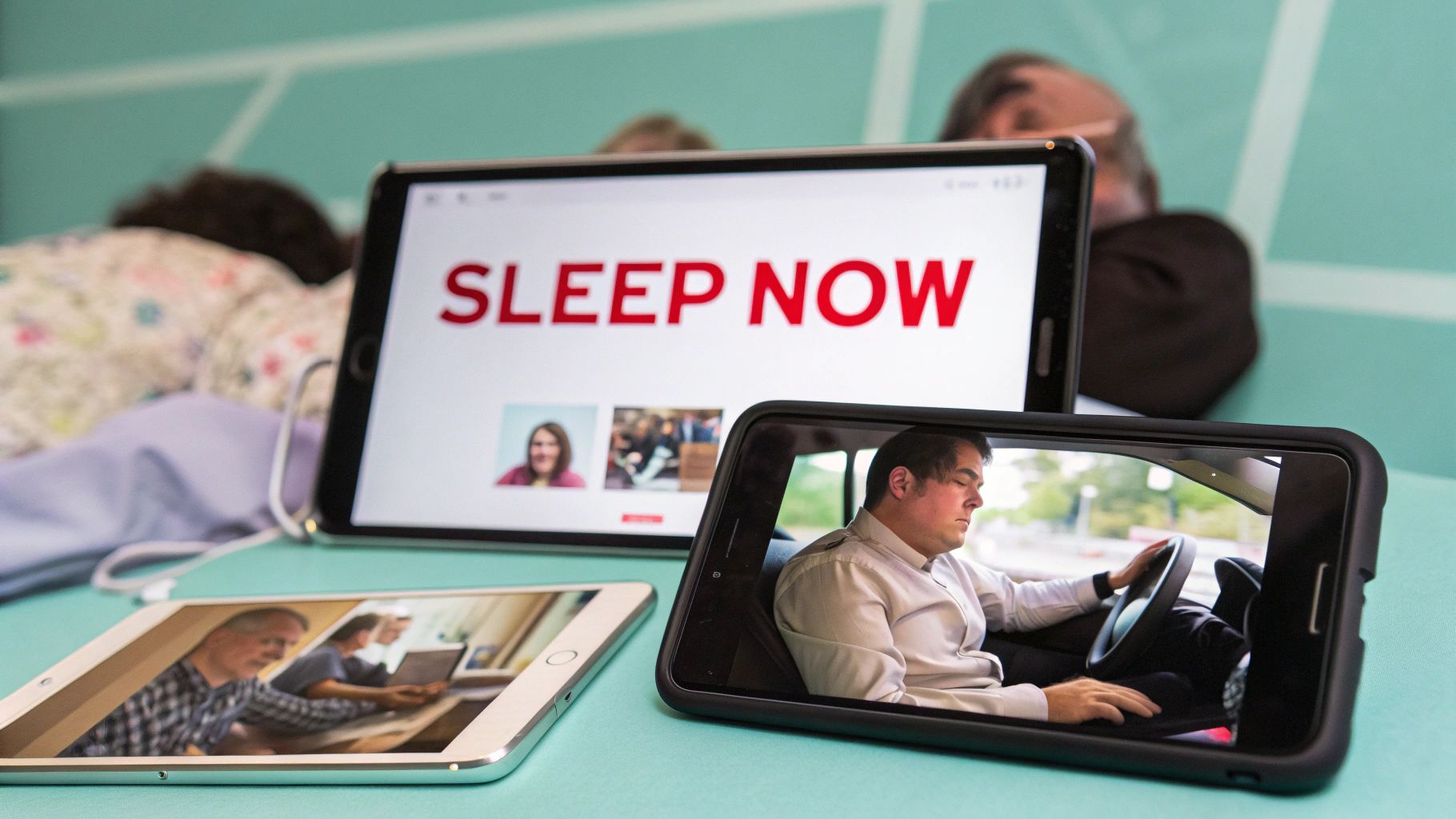 スマホPC『Sleep Now』仮眠風刺