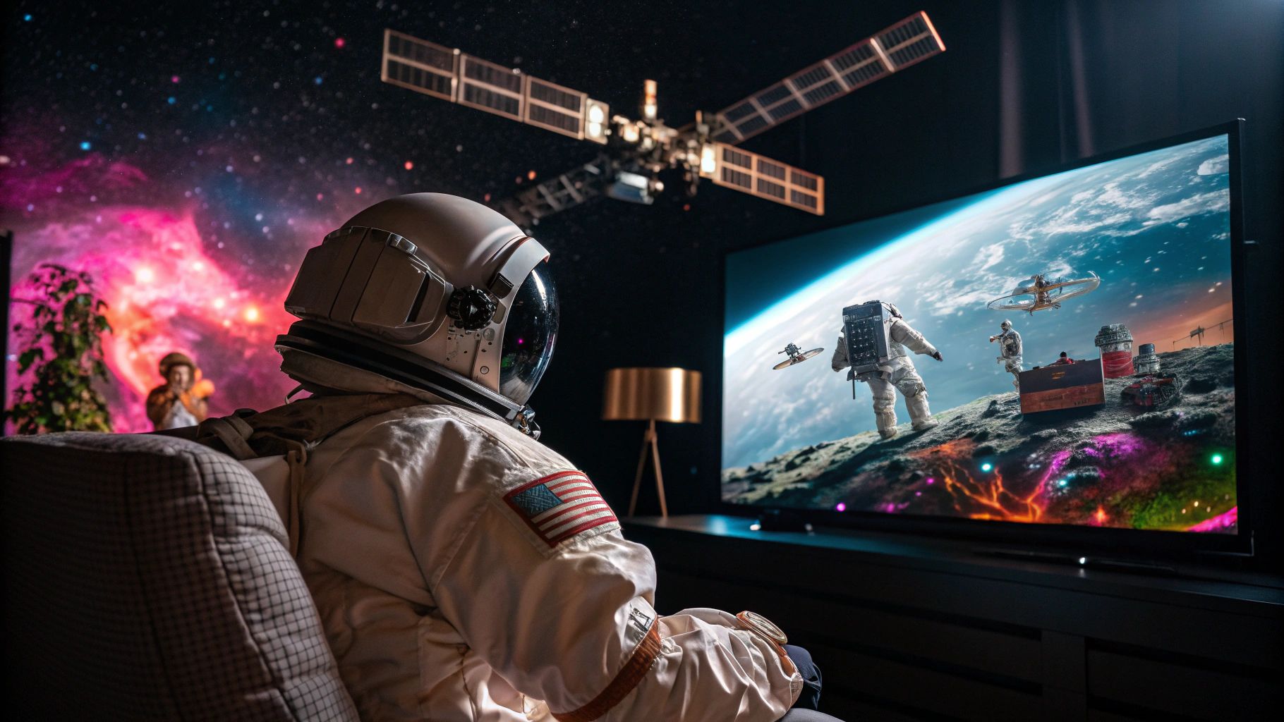 宇宙飛行士がISSでAI劇観賞