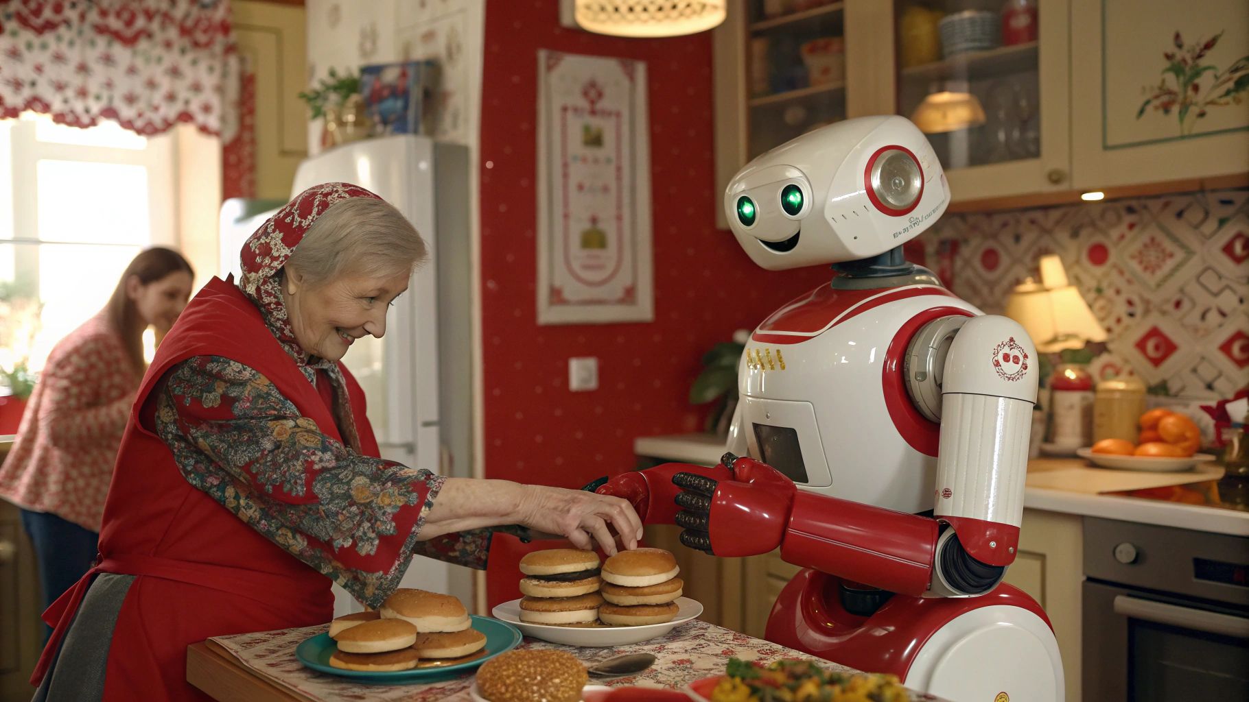 ロシア風祖母型ロボのマトリョーシカ料理