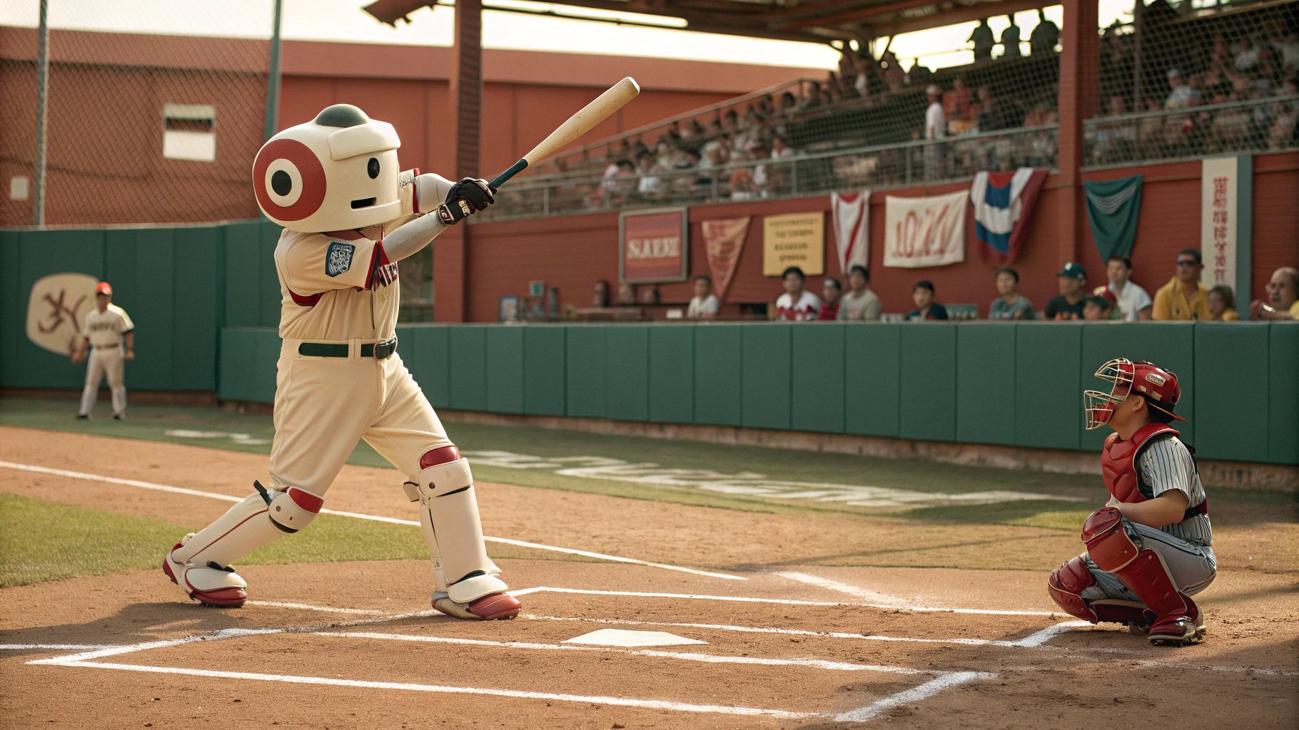 懐かしの昭和風トラロボ野球ホームラン