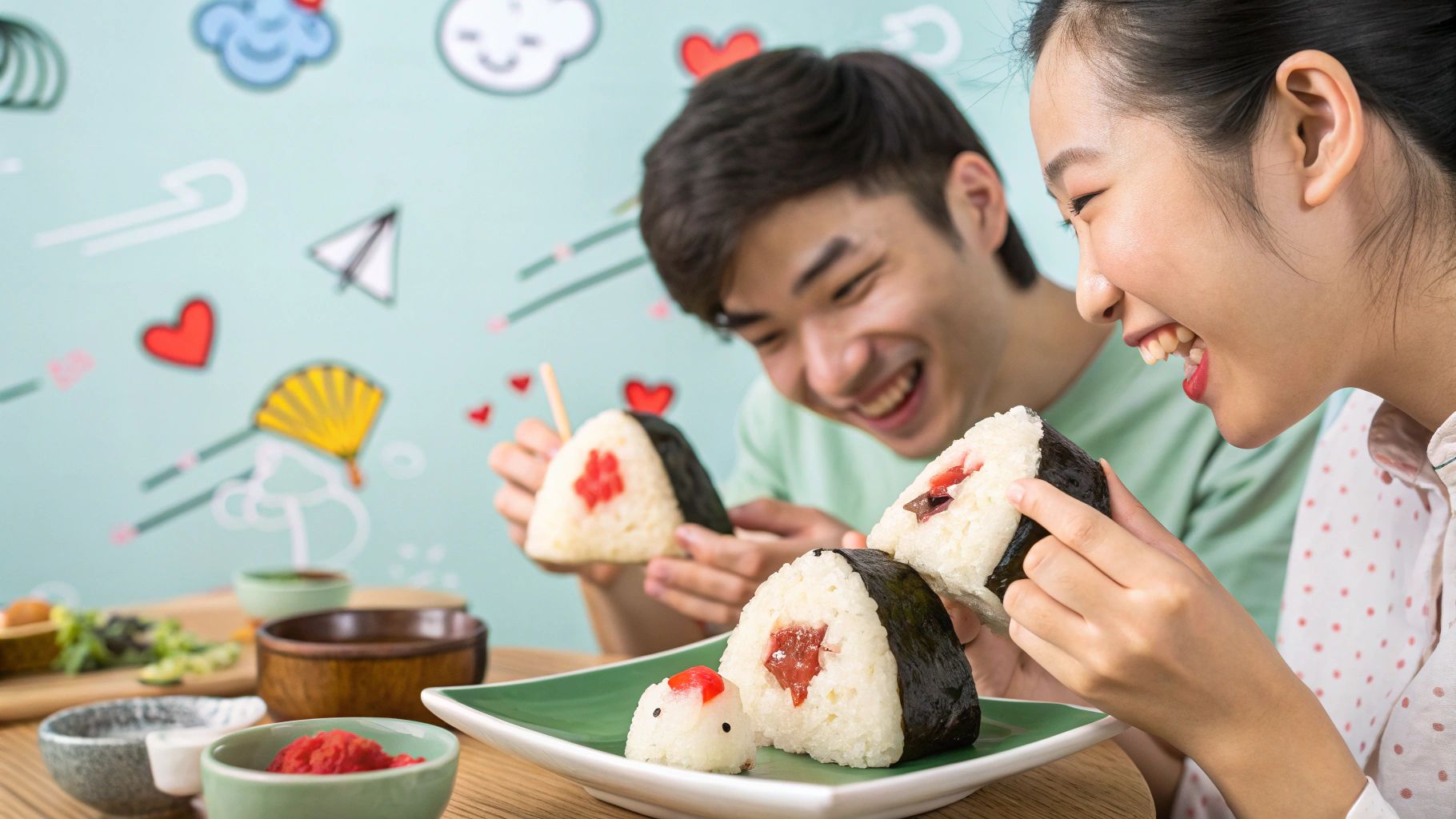 世界の梅干しおにぎり納豆