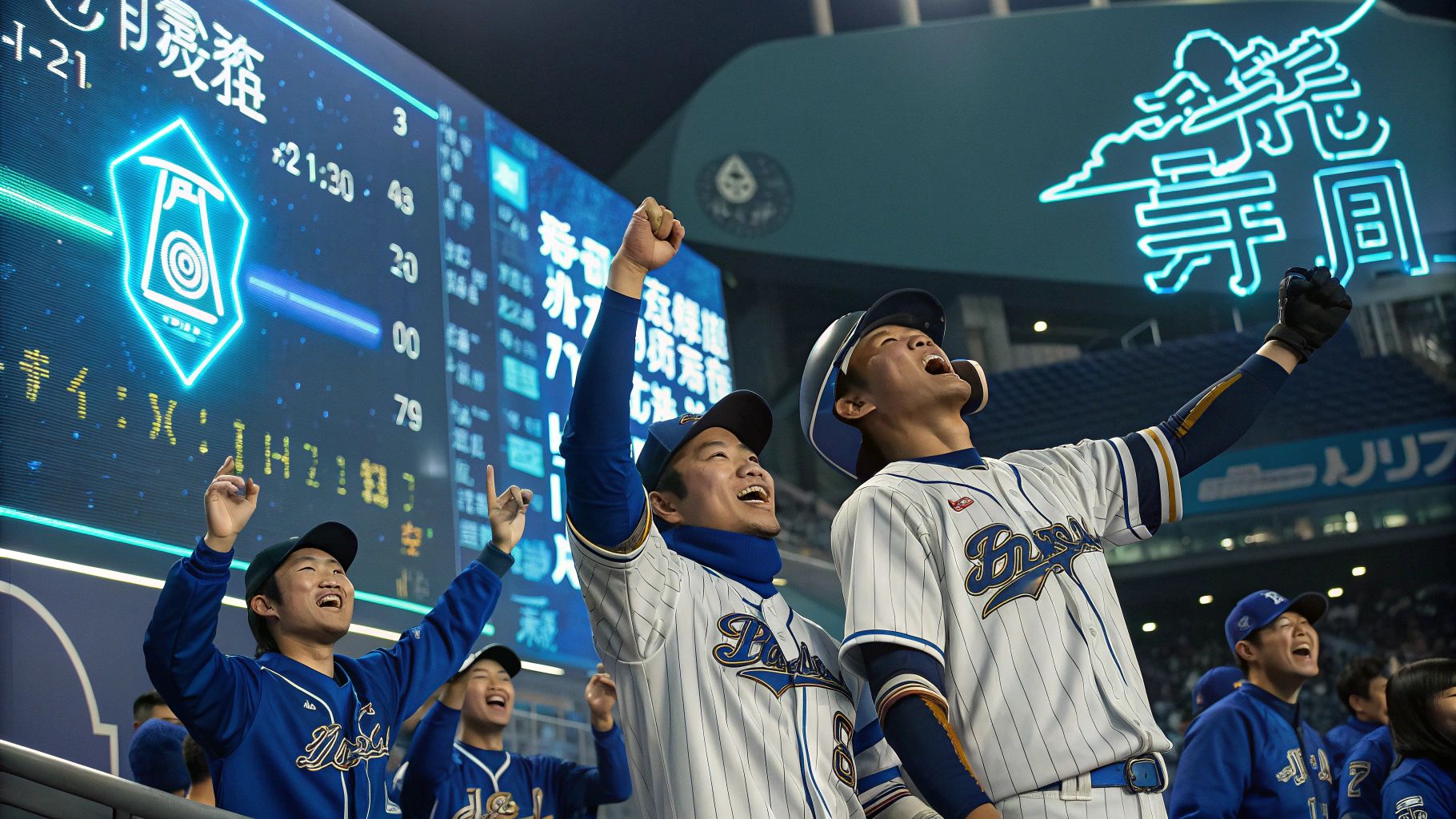 横浜DeNA勝利AI未来技術シーン