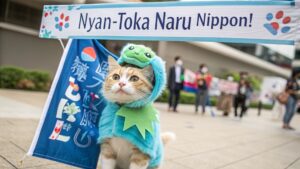 丸太郎猫インフルエンサー選挙ポスター