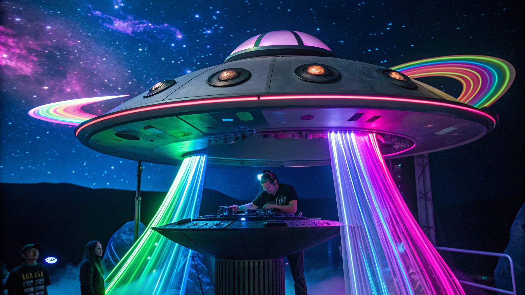 サイケデリック宇宙DJブース