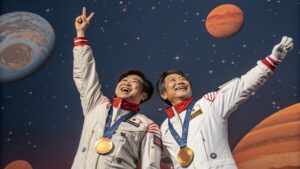 宇宙ポップ金メダル夫婦