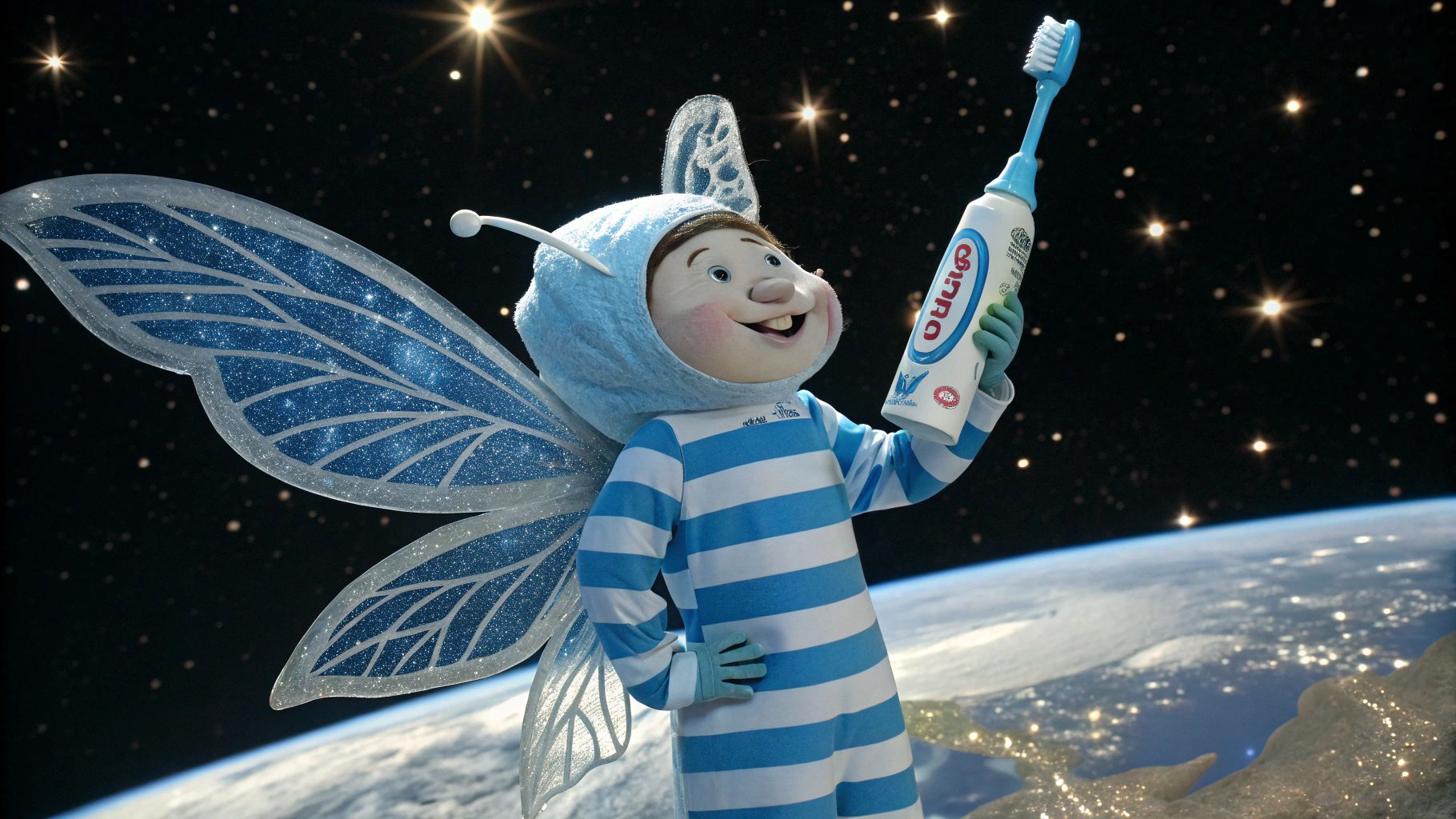 30cm歯磨妖精 宇宙Mondamin画