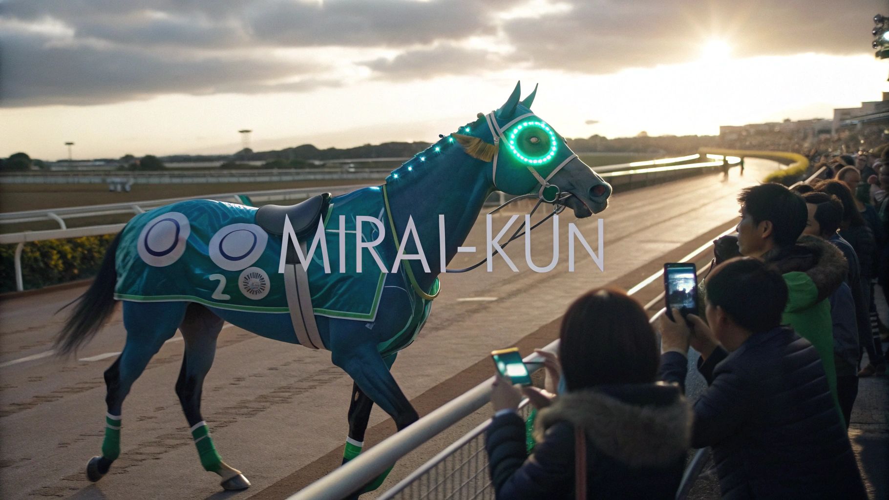 ミライ君、ハイテク競馬レース