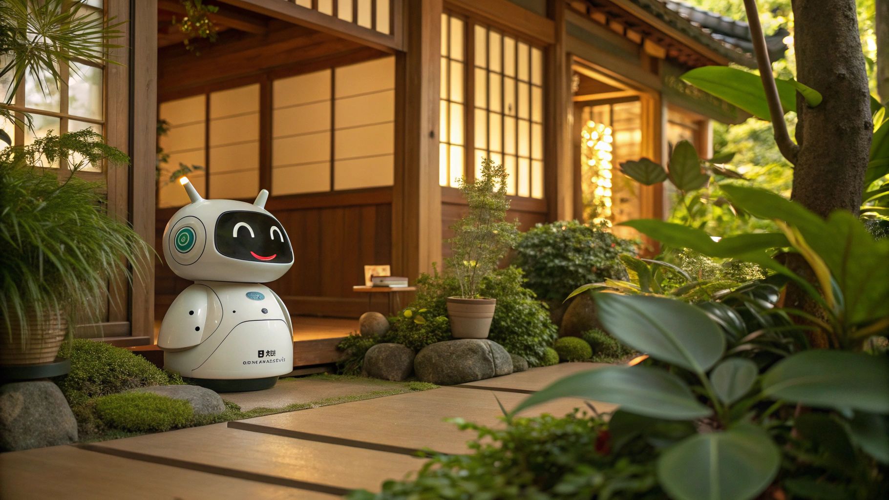 長野の神社と植物に癒すロボ鬼