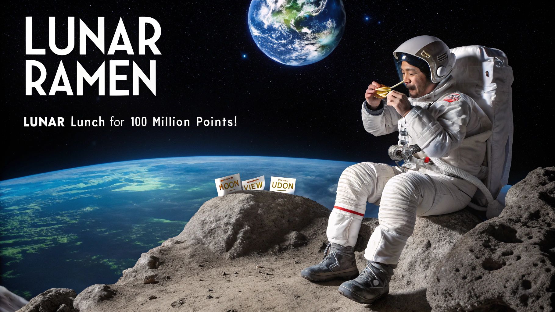 宇宙飛行士の月面ランチ