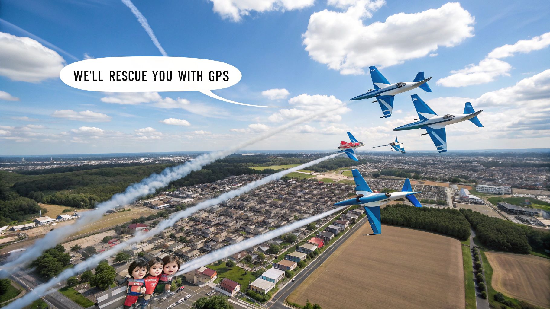 ブルーインパルス空撮ショー