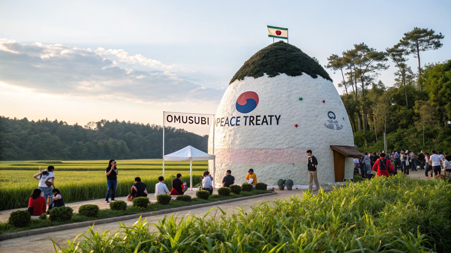 3m巨大おむすび国際風景