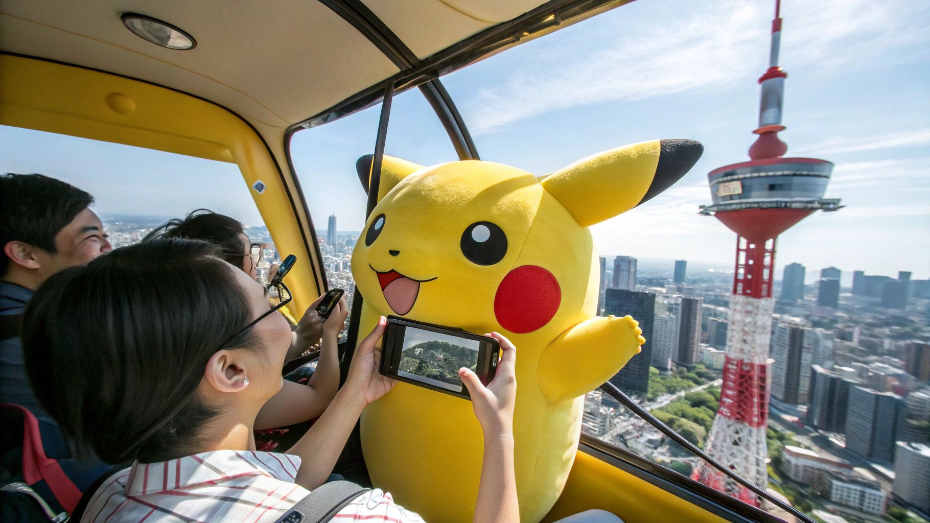 秋葉原の空飛ぶピカチュウタクシー