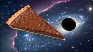 宇宙浮遊三角チョコパイ&ブラックホール